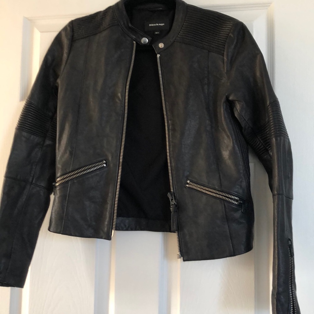 Mackage Leather Moto Jacket